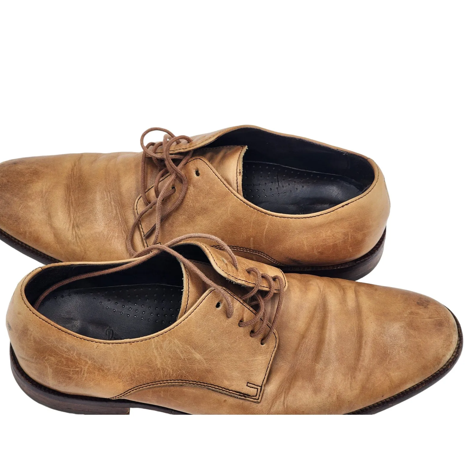 Cole Haan Nike Air Shoes Mens 10 Oxford Business Casual Lace Up Leather C11432