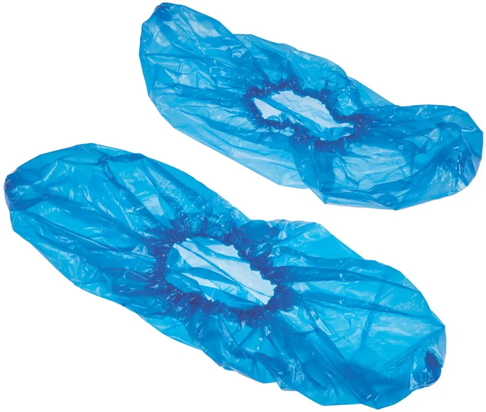 Disposable Overshoes Blue Size One Size Fits All 100 Pack