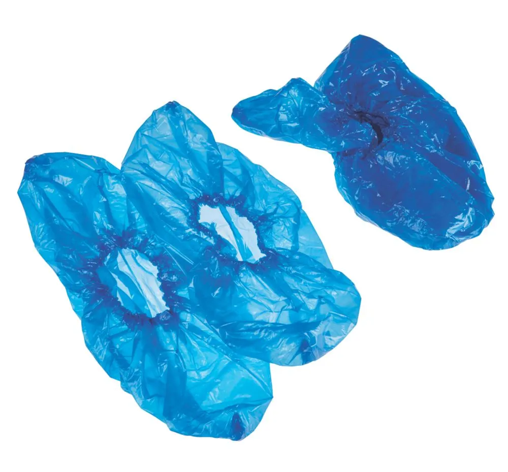 Disposable Overshoes Blue Size One Size Fits All 100 Pack
