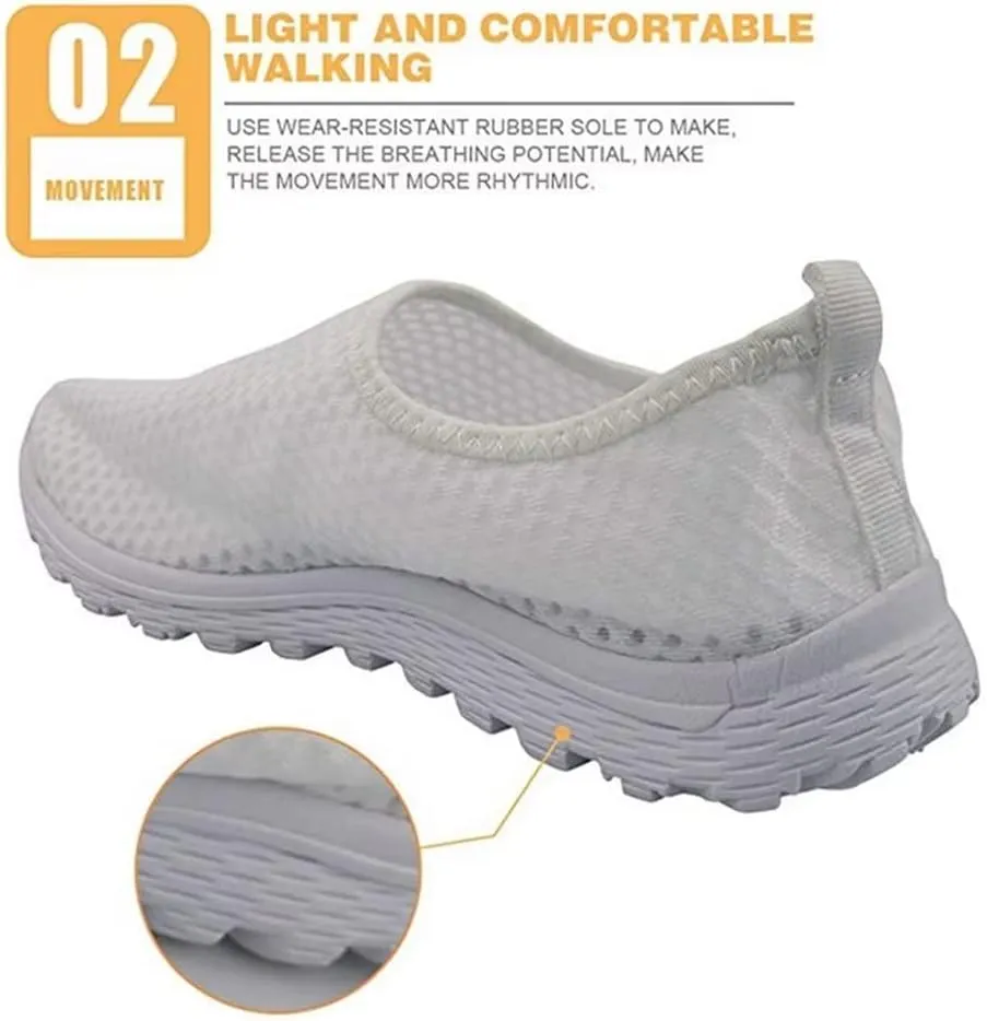 Jeiento Sneakers Men's Mesh Workout Casual Running Shoes Breathable Tennis Shoes Non Slip Walking Sneakers for Women Fashion Footwear Trainers