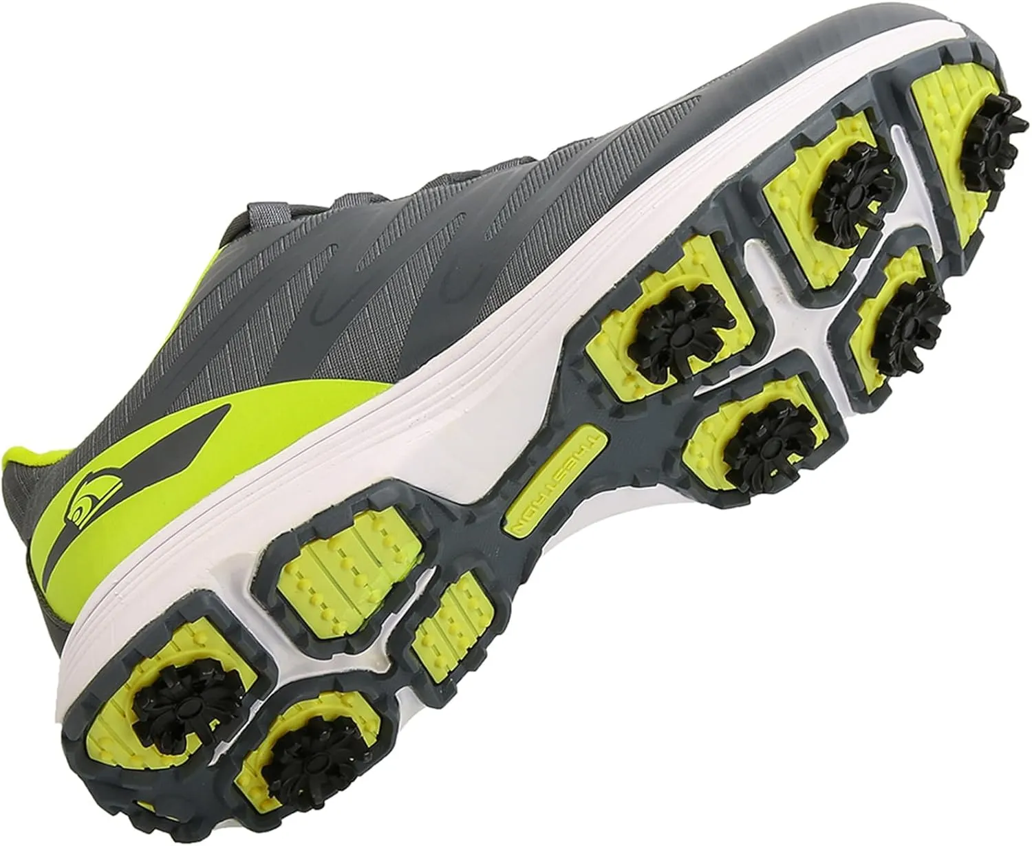 JiuQing Spikes Golf Shoes Men Professional Golfing Trainers Breathable Lightweight Outdoor Anti Slip Footwear