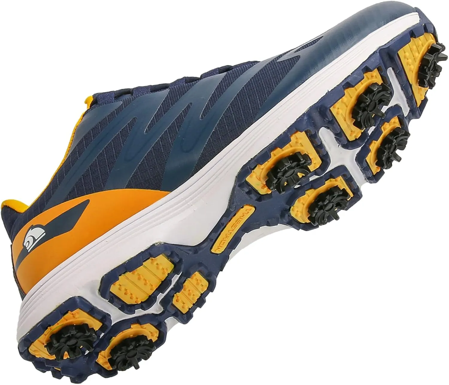 JiuQing Spikes Golf Shoes Men Professional Golfing Trainers Breathable Lightweight Outdoor Anti Slip Footwear