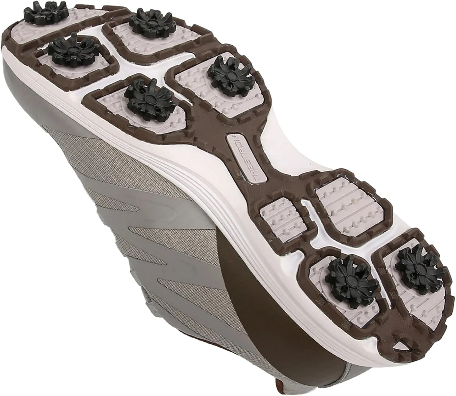 JiuQing Spikes Golf Shoes Men Professional Golfing Trainers Breathable Lightweight Outdoor Anti Slip Footwear