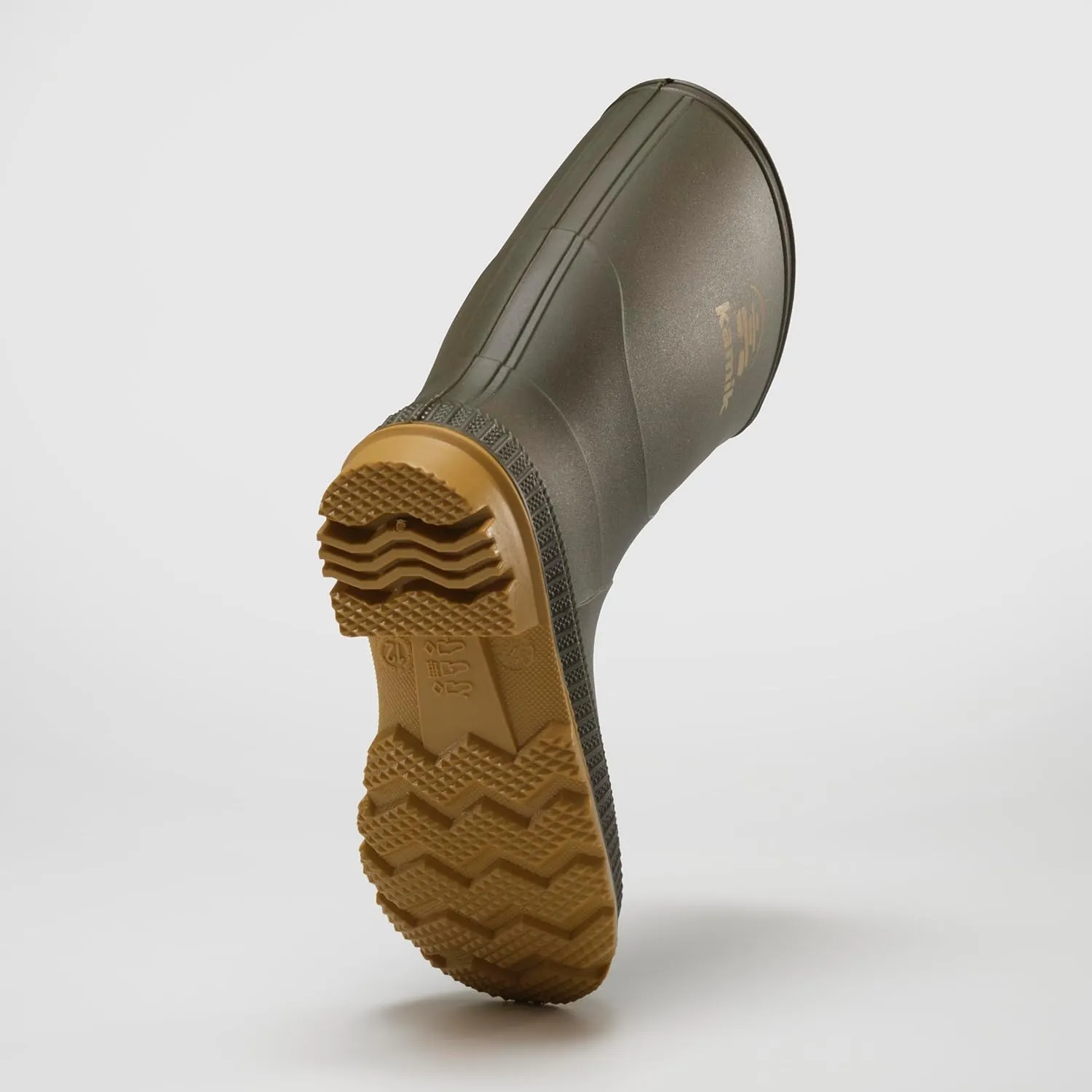 Kamik Kids Stomp Waterproof Rain Boots,Olive,
