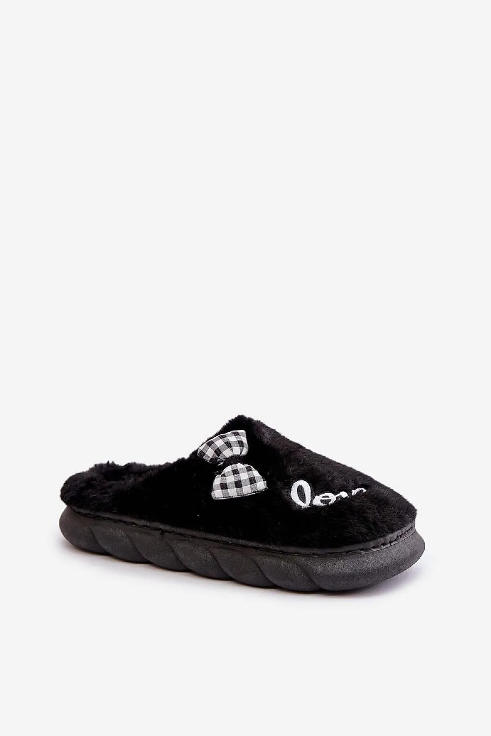 Love Bow Fur Comfort Slippers