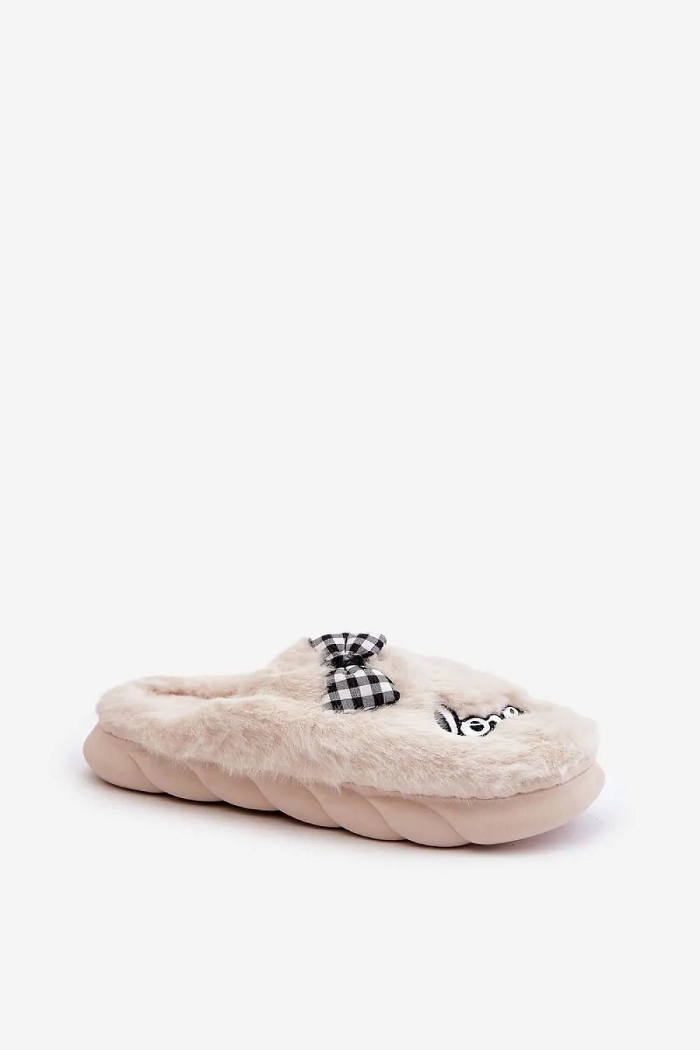 Love Bow Fur Comfort Slippers