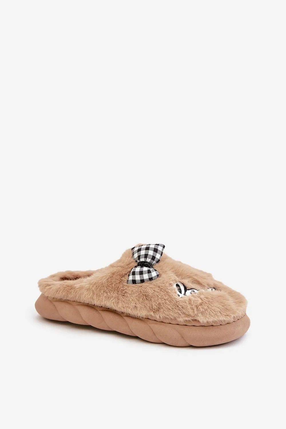 Love Bow Fur Comfort Slippers