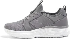 LUCKY STEP Women's Mesh Slip On Walking Shoes Platform Tennis Running Sneakers Breathable Lightweight Training Workout Athletic Gym Footwear