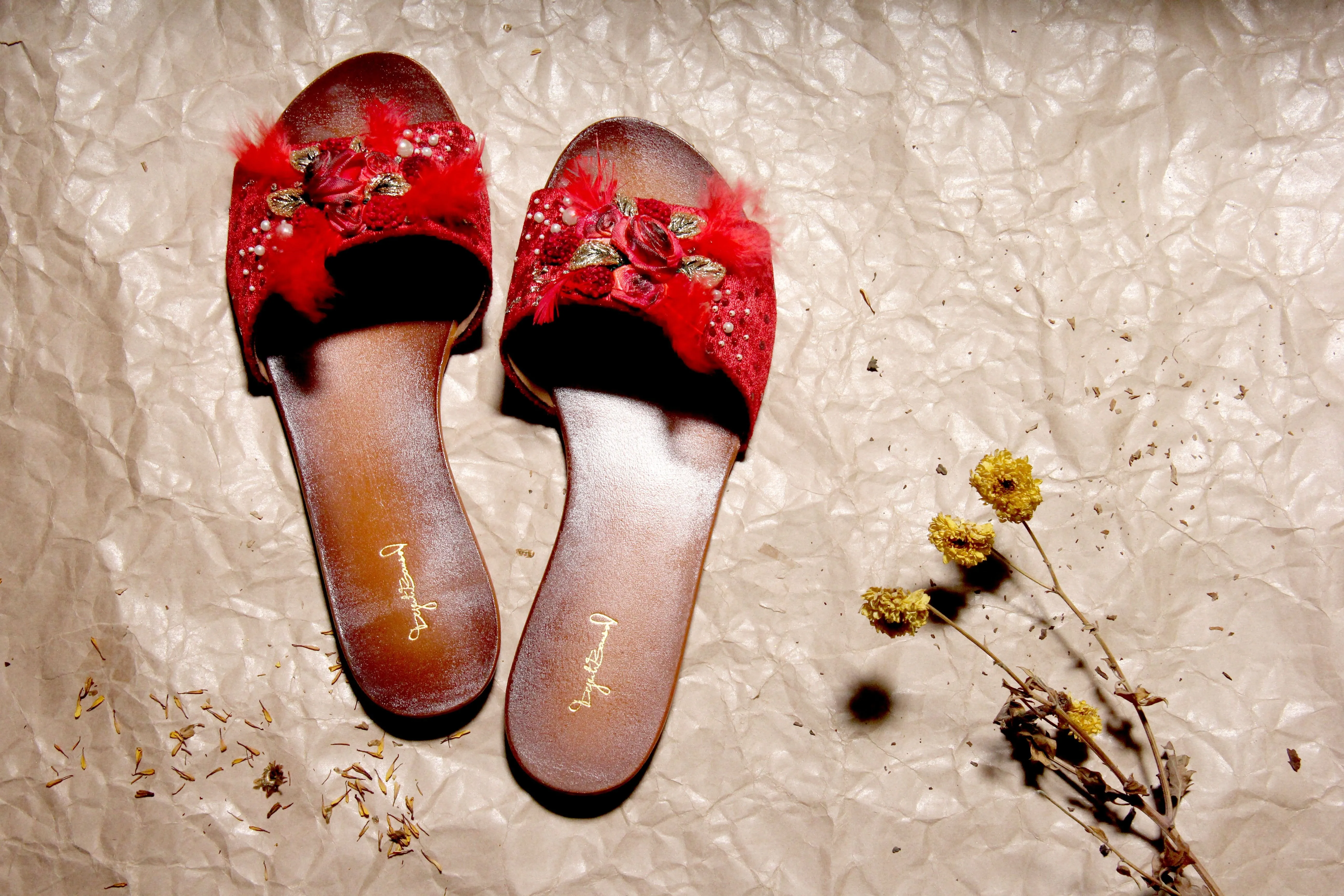 marsala rose slip-on