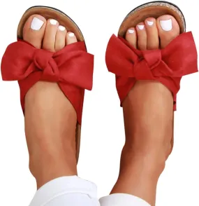 Masbird Sandals for Women Summer 2021 Womens Sandals Open Toe Bowknot Flip Flops Slippers Casual Summer Beach Sandals