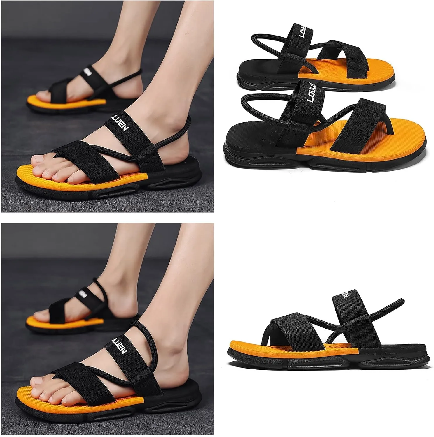 Mens Beach Sandals Sport Sandals Outdoor Hiking Sandal Barefoot Men Summer Beach Water Shoes