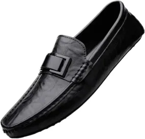 Mens Slip-On Dress Shoes Men's Fashion Classic Oxford Shoes Comfortable Wedding Business Office Loafers Shoes for Men
