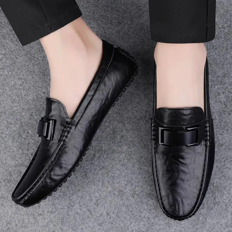 Mens Slip-On Dress Shoes Men's Fashion Classic Oxford Shoes Comfortable Wedding Business Office Loafers Shoes for Men