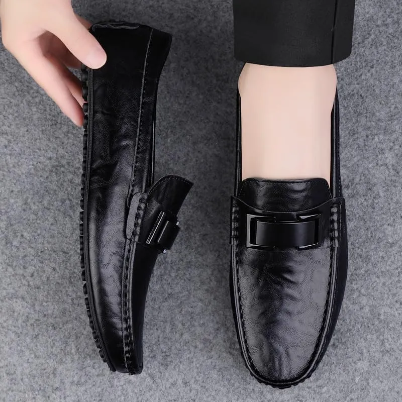 Mens Slip-On Dress Shoes Men's Fashion Classic Oxford Shoes Comfortable Wedding Business Office Loafers Shoes for Men